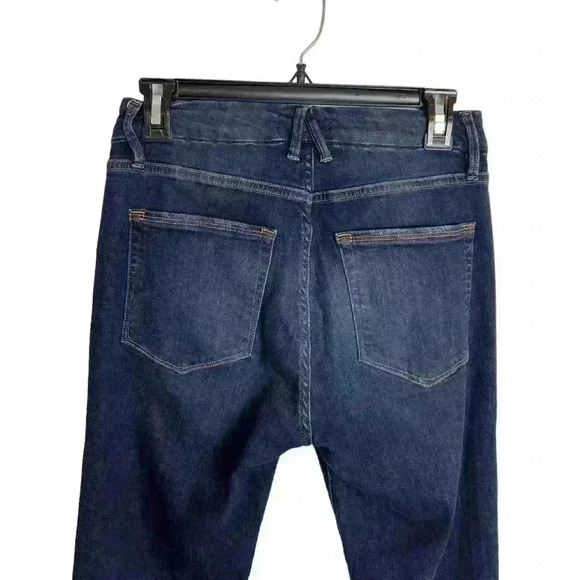 Good American Good Legs Raw Edge Blue Denim Jeans Size 6/28 - Picture 6 of 8